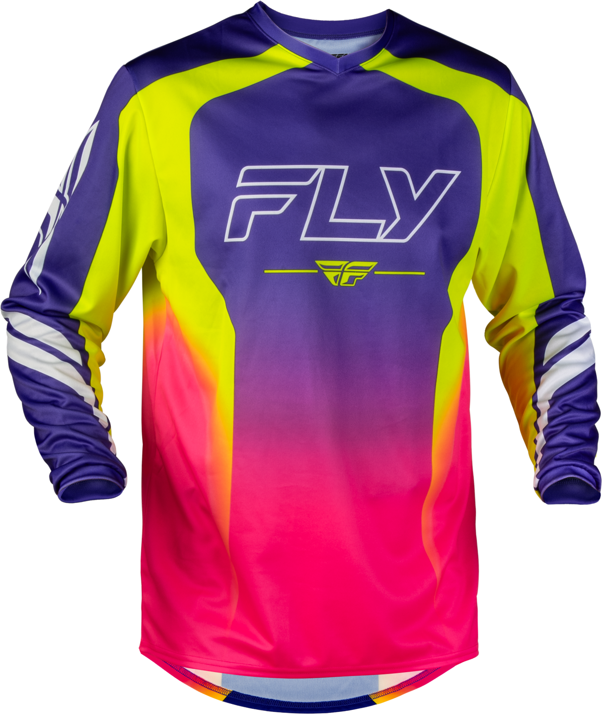 Fly Racing F-16 Raze Jersey 2027 Purple/Red/Yellow
