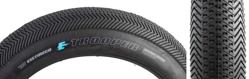 Vee Tire Co. Trooper Tire - 20 x 4.0 Clincher Wire BLK Performance Override Powerwall E-Bike E-50