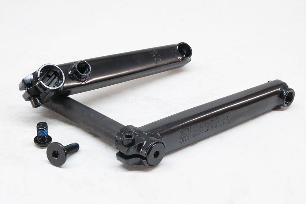 eastern bikes atom cranks ed black 8 spline heat treated chromoly