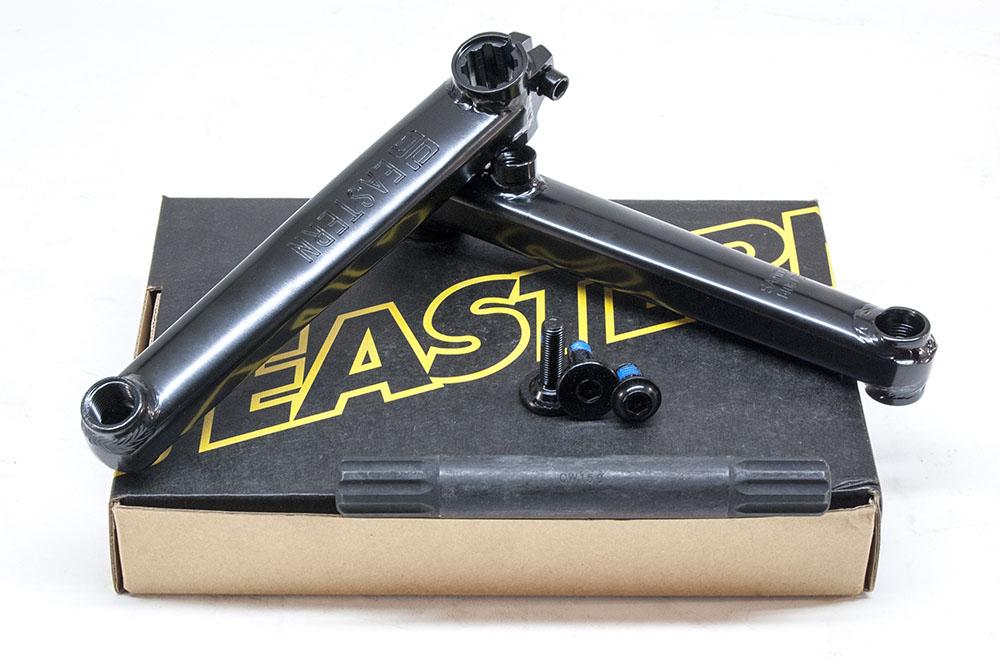 eastern bikes atom cranks ed black 8 spline heat treated chromoly