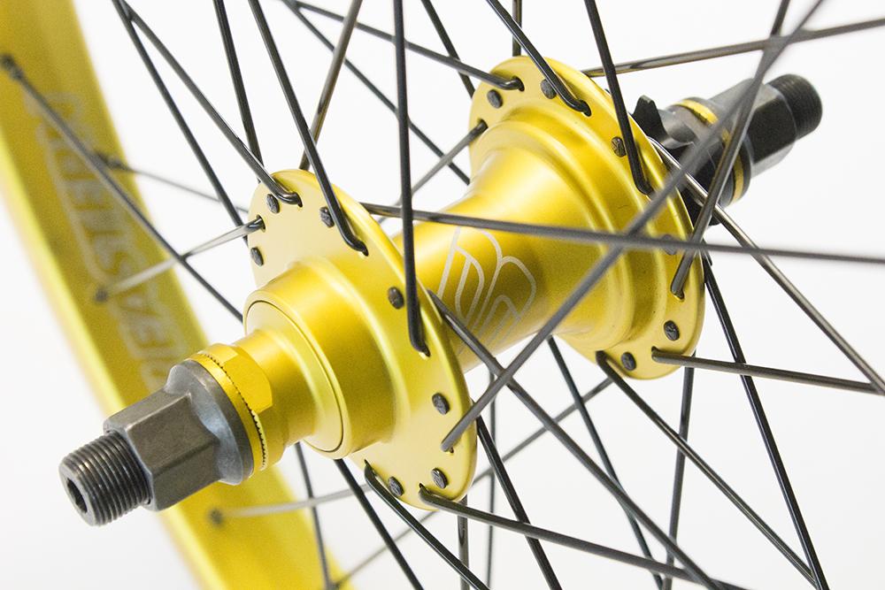 eastern bikes buzzip rear wheel professional bmx wheel gold anodized