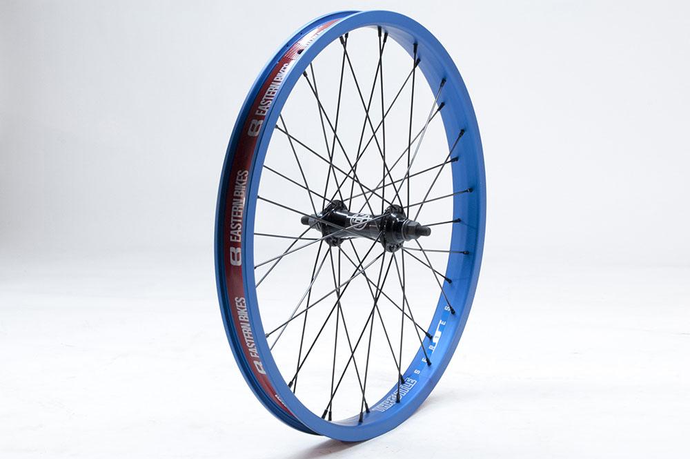 eastern bikes aftermarket throttle front wheels blue