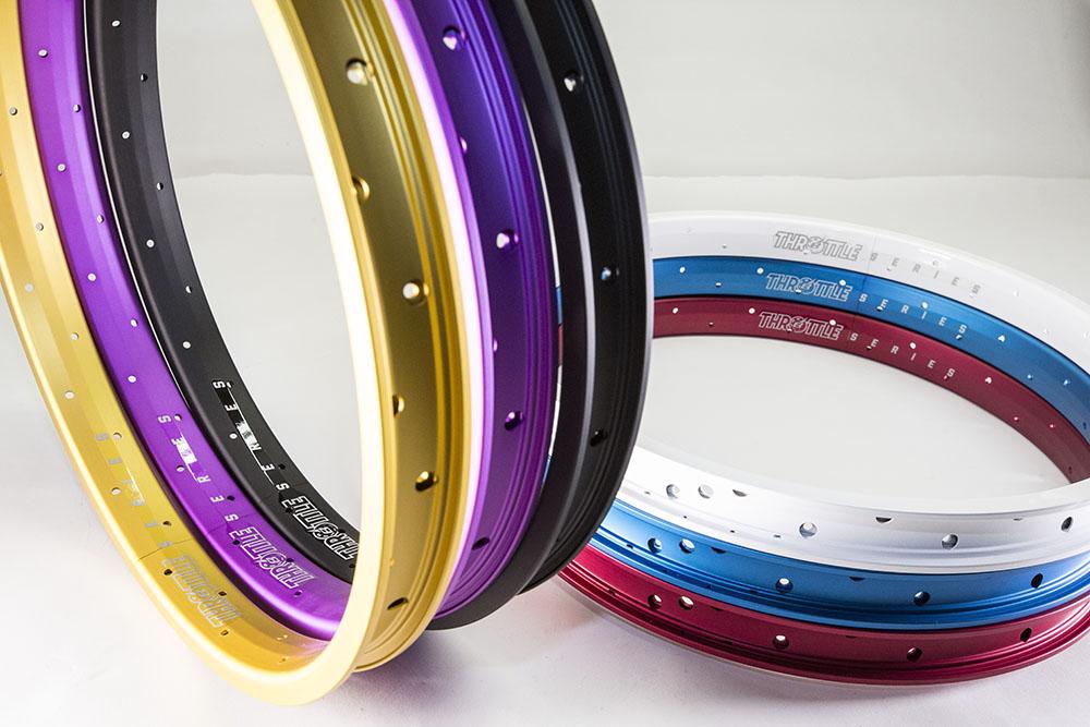 eastern bikes throttle double wall pinned rims 36h blue