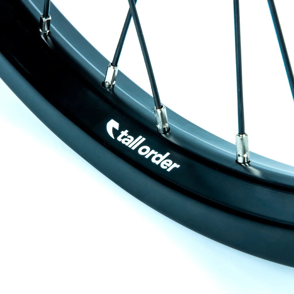 DYNAMICS FRONT WHEEL - BLACK WITH SILVER SPOKE NIPPLES - Image 3
