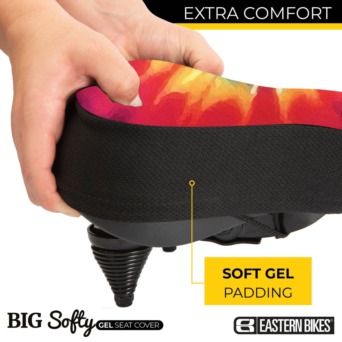 Big Softy Gel Seat Cover Tiedye (large)