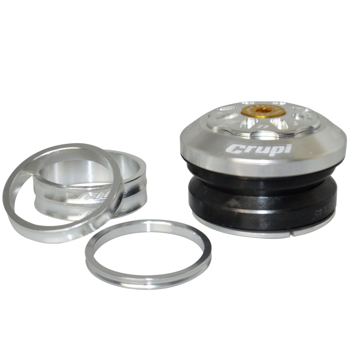 Crupi Parts Headset/Spacers 1" / Silver Crupi Factory Integrated Headsets