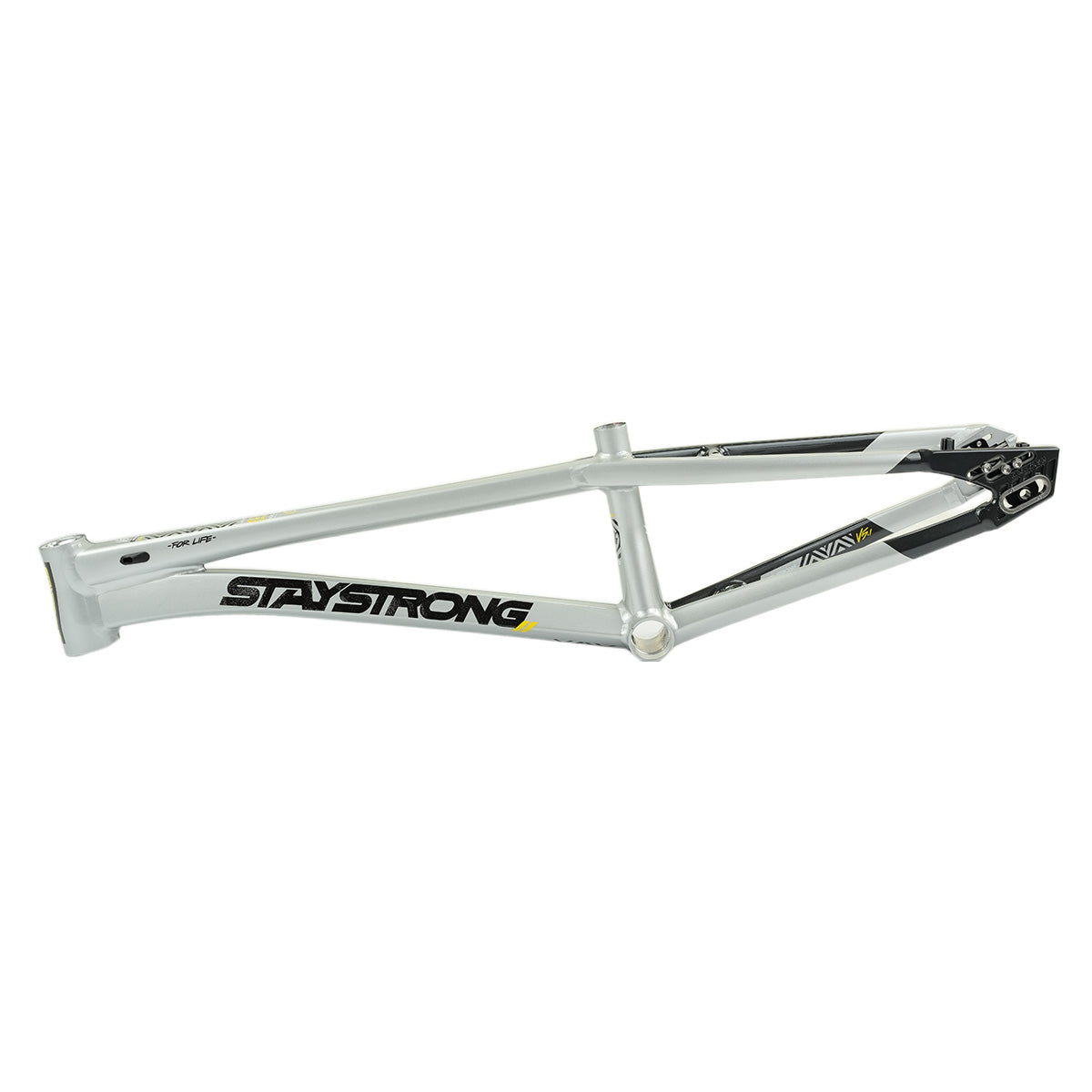 Stay Strong For Life V5.1 Disc Alloy BMX Race Frame-Charcoal/Silver
