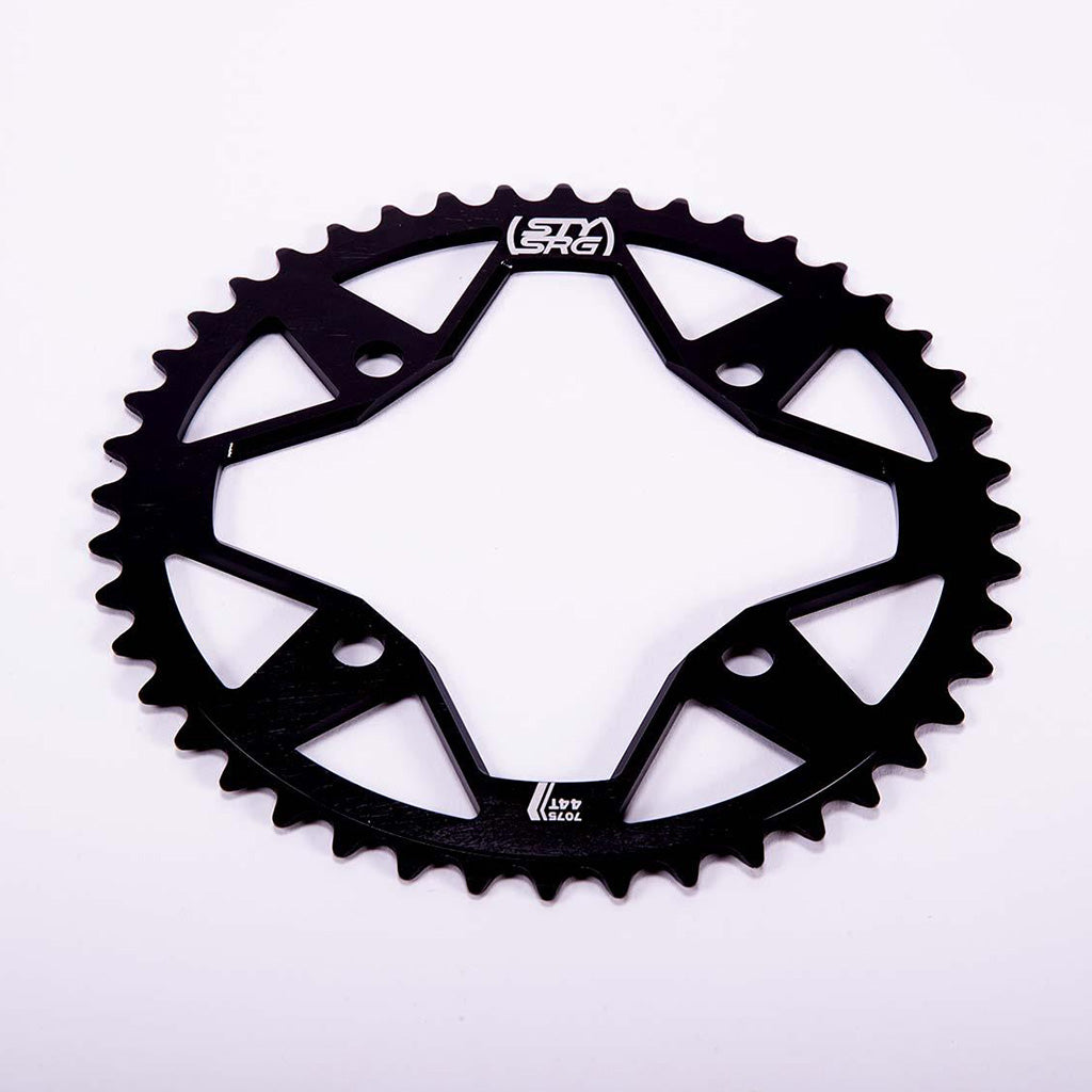 Stay Strong 7075 Alloy Chainring 4 Bolt - Black