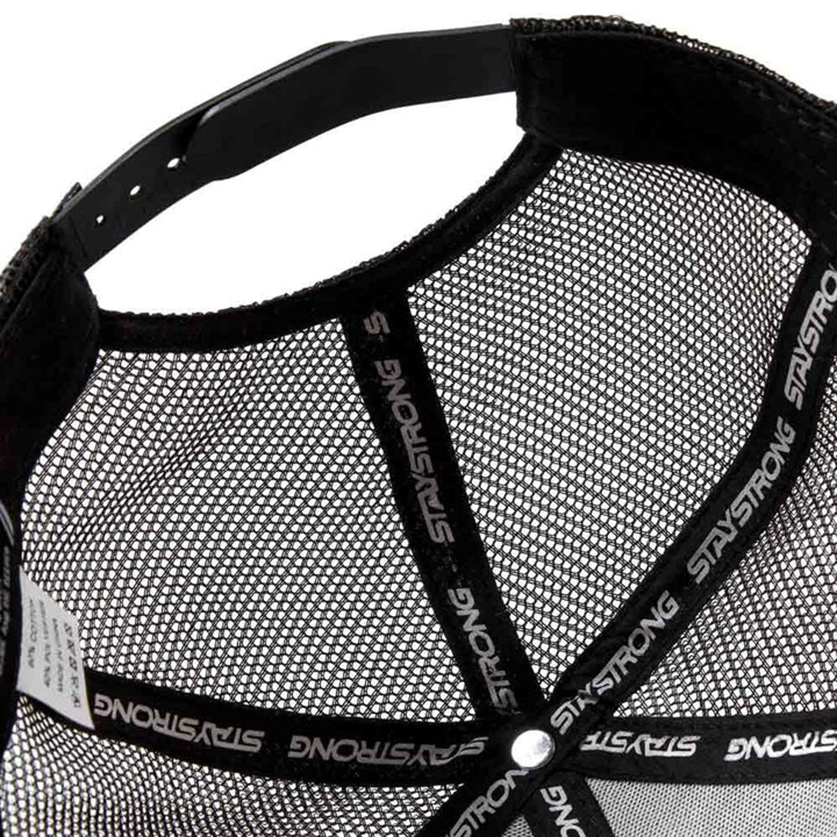 Stay Strong Camo Patch Mesh SnapBack Hat-Camo