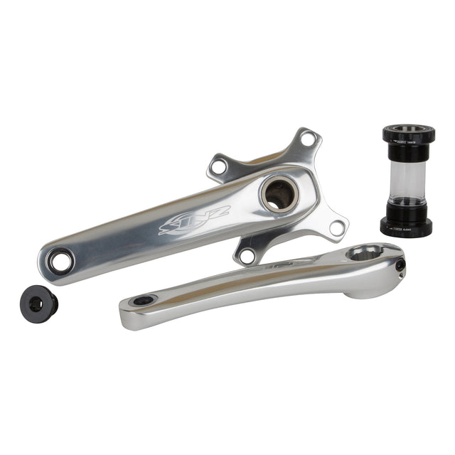 Sinz Elite 2-Piece BMX Cranks-Silver
