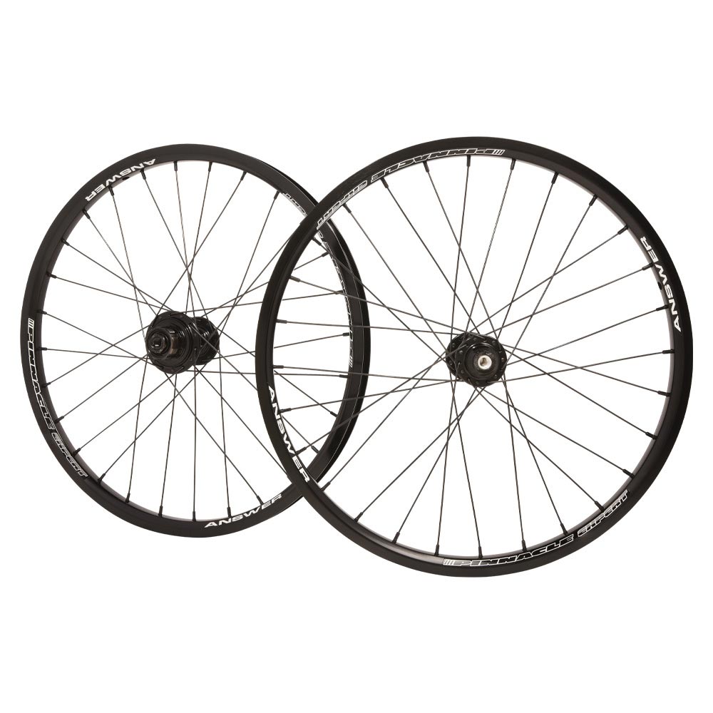 Answer BMX Pinnacle Expert Wheelset - Expert 24 Black, Expert 20 Black