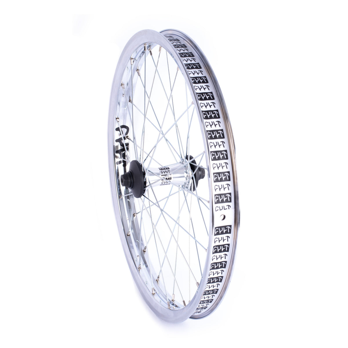 Crew Front Wheel v2 / black & polished
