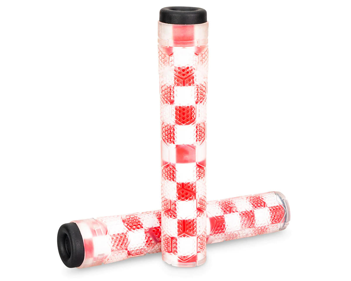 Image 3 for Stolen Hive Grips (Clear/Fast Times Red)