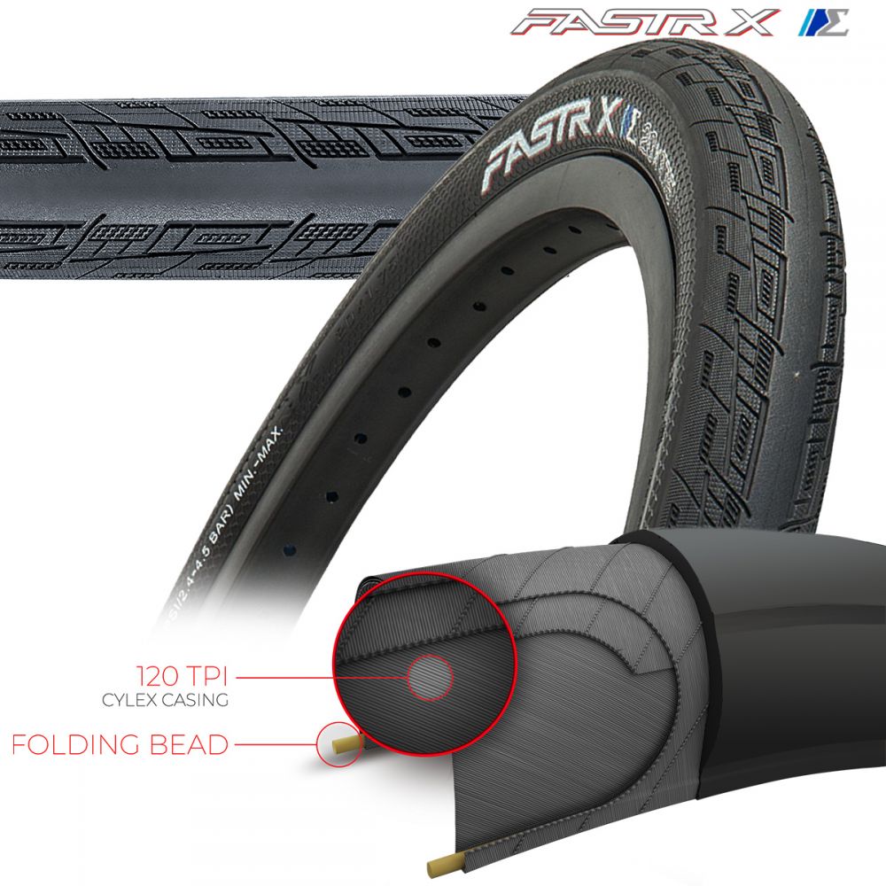 Tioga Fastr-X S-Spec Tires - 120 Tpi - Folding Bead