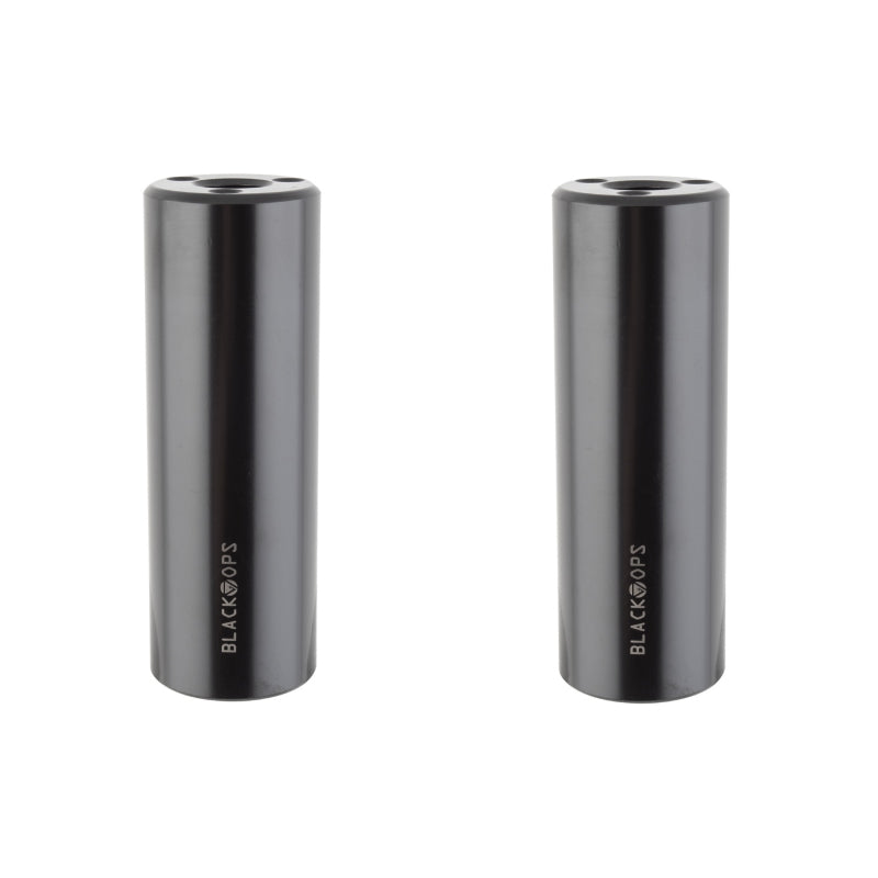 Black ops Brinck Axle Pegs 14mm - 3/8` Black 35mm Chromoly