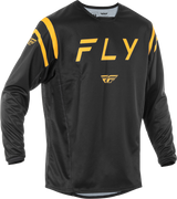 Fly Racing Kinetic Center Jersey Black/Gold