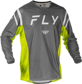 Fly Racing Kinetic Mesh Center Jersey 2025.5 Grey/White/HI-VIS
