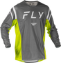 Fly Racing Kinetic Mesh Center Jersey 2025.5 Grey/White/HI-VIS