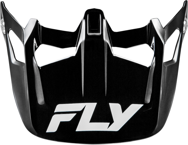 Fly Racing WERX-R CARBON VISOR GLOSS BLACK Gloss Black
