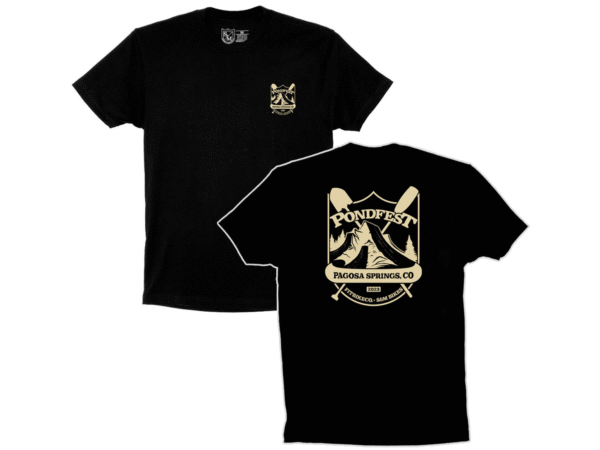 Fit Pondfest 2023 Shield Tee Black