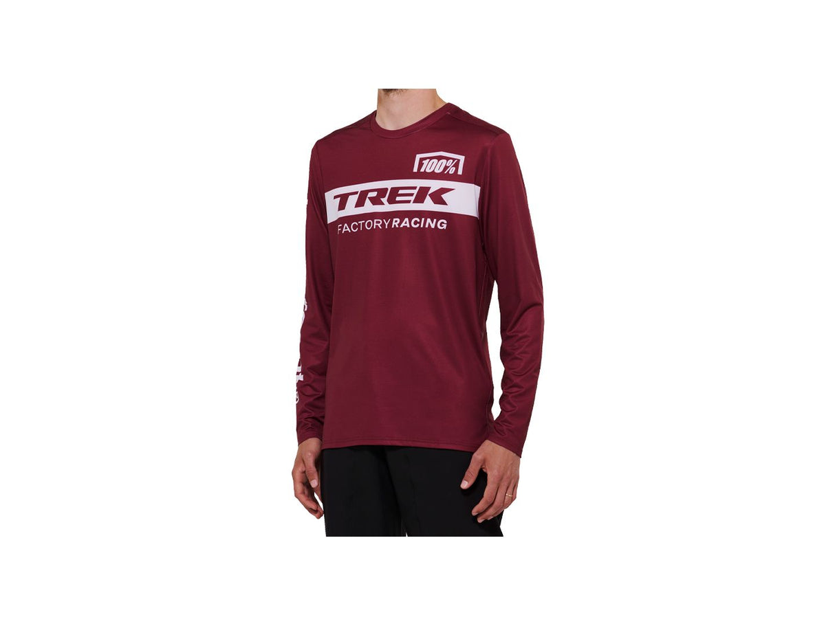 Jersey 100 TFR Airmatic Long Sleeve Small Dark Red