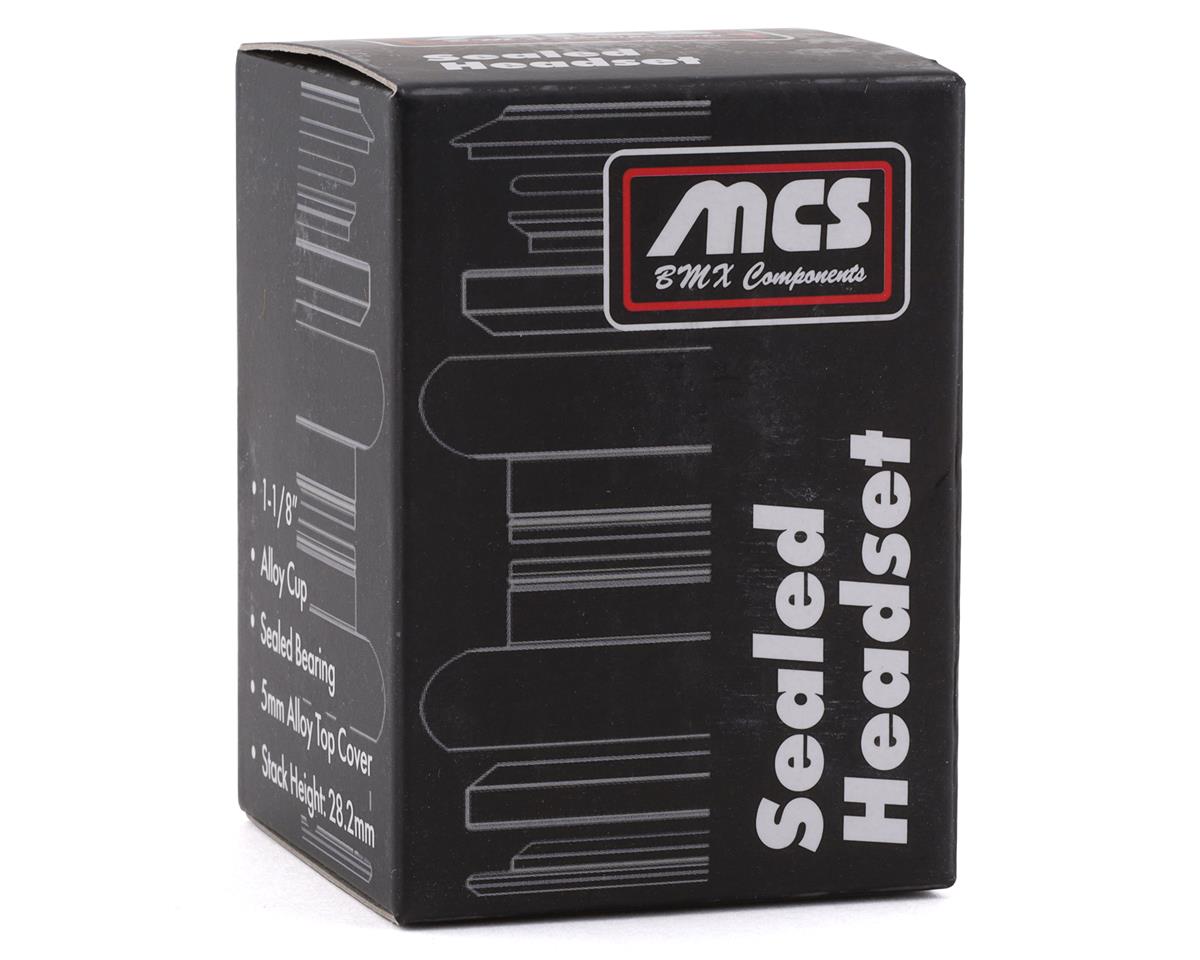 MCS Cupped Threadless Sealed 1-1/8" Headset - Black