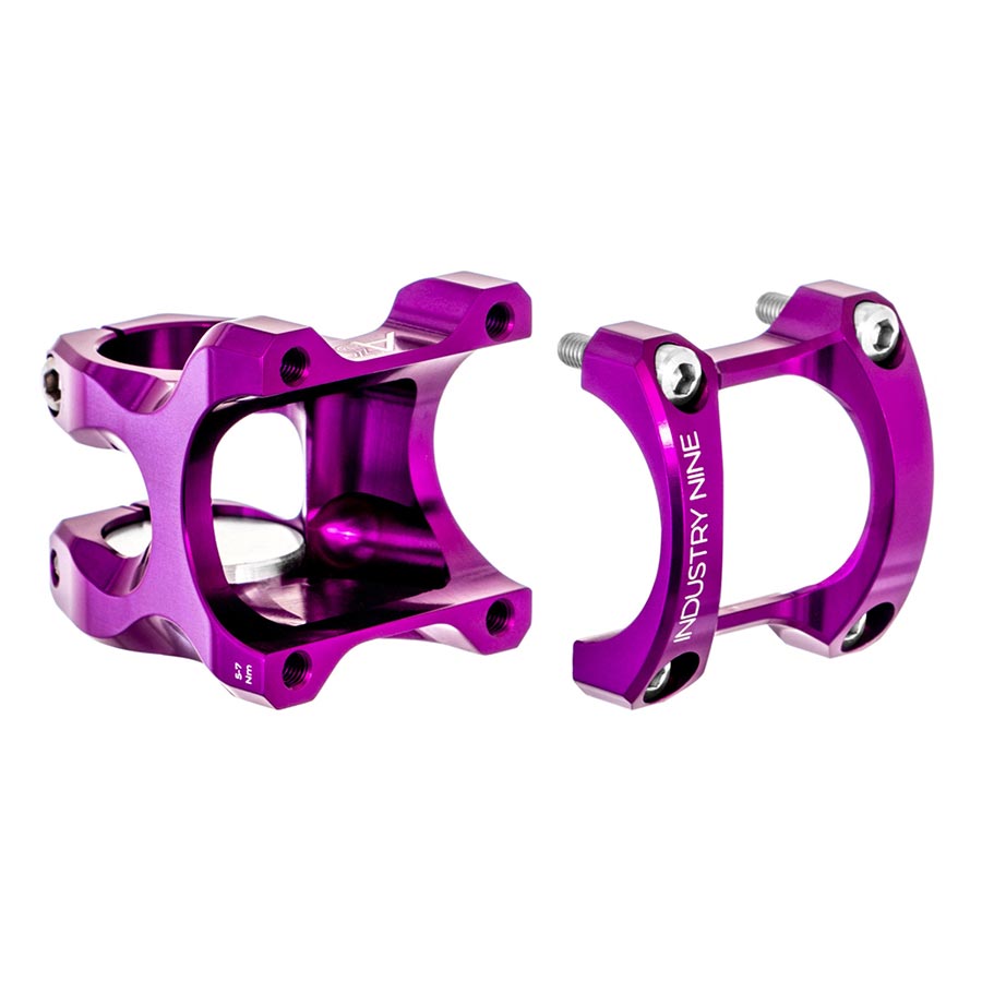 Industry Nine A31 ステム パープル Industry Nine A318 Stem (31.8) 30mm Purple – Time 2 Shine