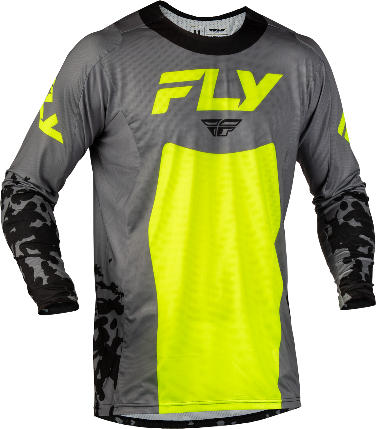 Fly Racing Youth Lite Flake Jersey 2027 Grey/Hi-Vis/Black
