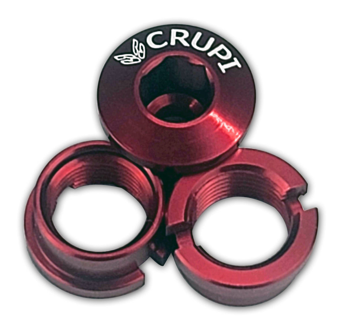 Crupi Parts Chainring Red Crupi Alloy Chain Ring Bolts