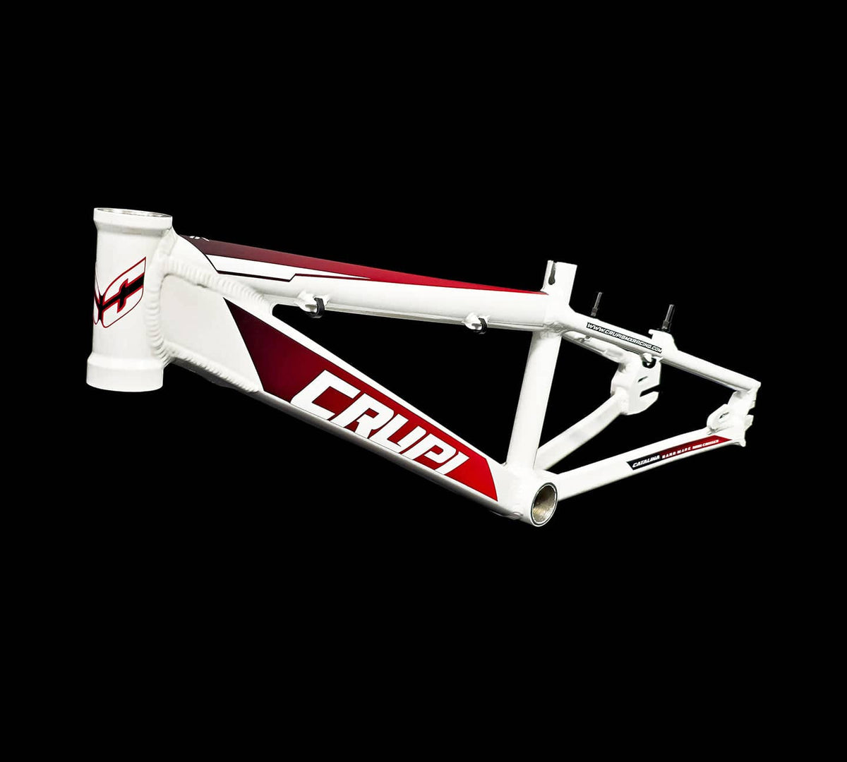 Crupi Parts Frames White / with RedBlack Fade decals Crupi Catalina 2.0 Expert Race Frame