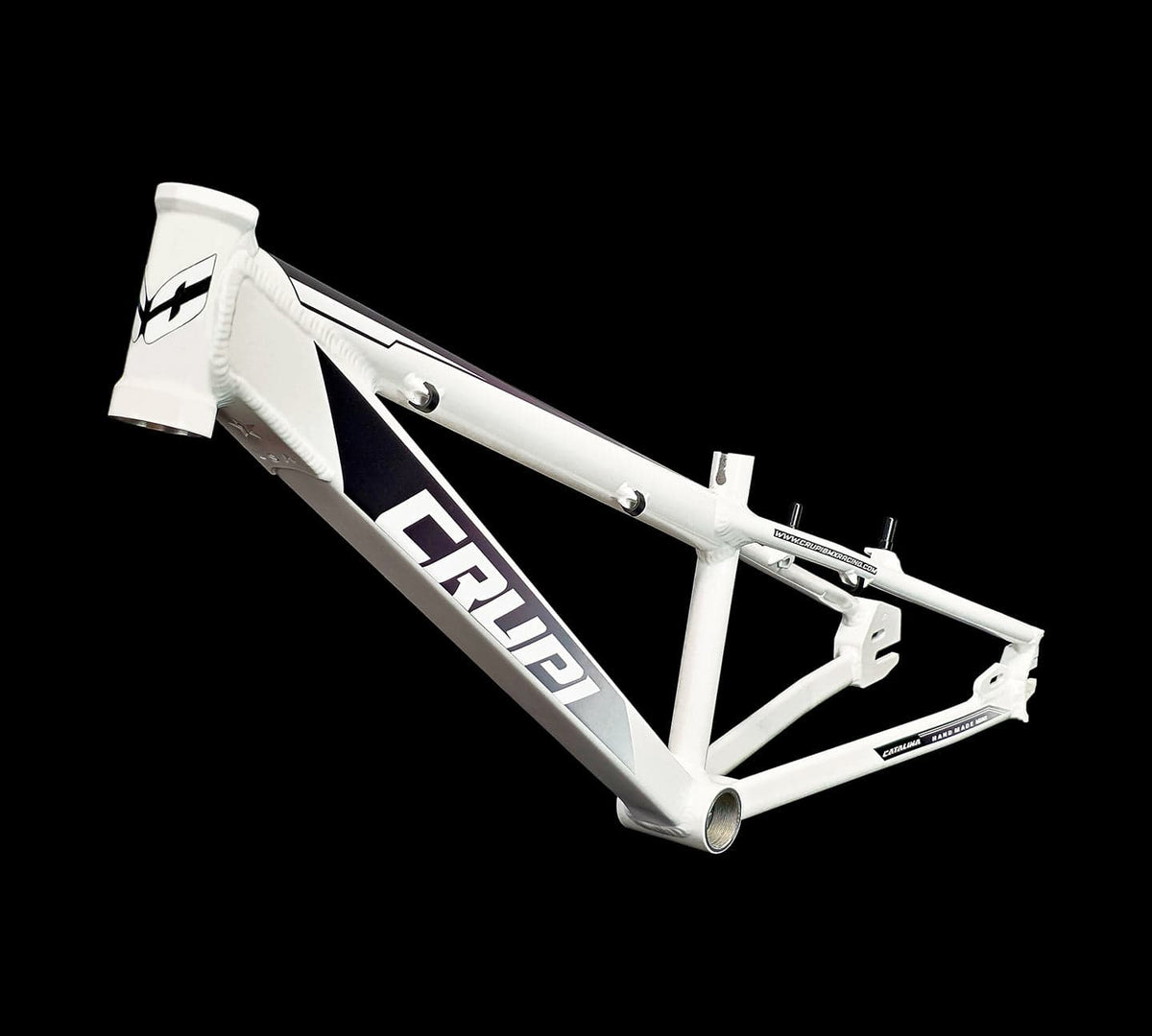 Crupi Parts Frames White / with BlackWht Fade decals Crupi Catalina 2.0 Mini Cruiser Race Frame