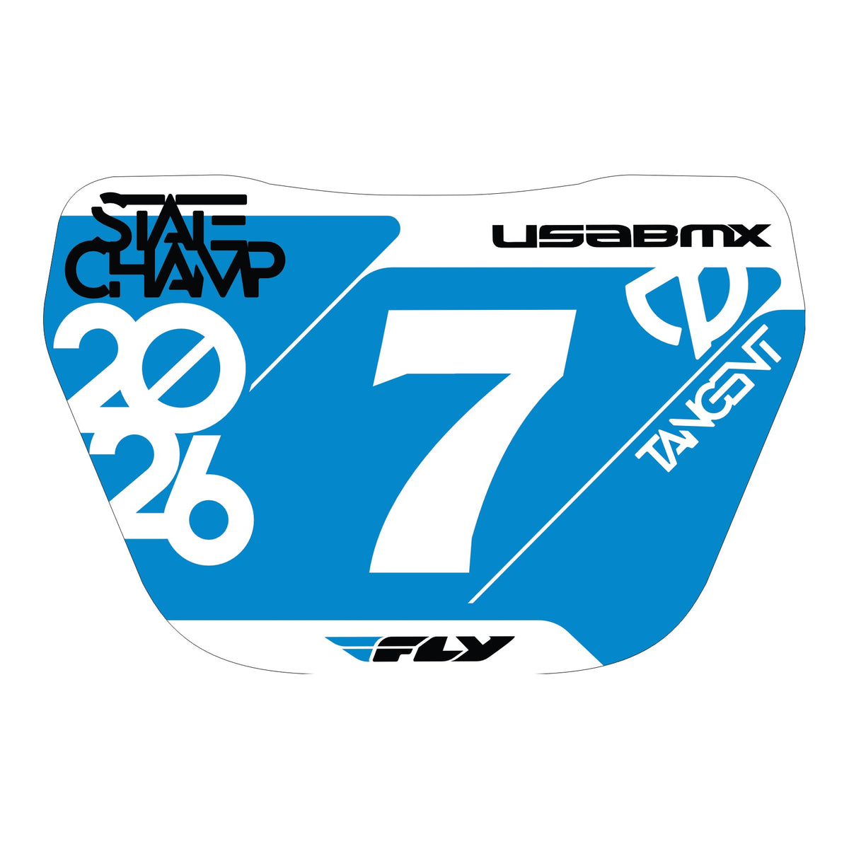 2026 Tangent Mini Window Number Plate Decals