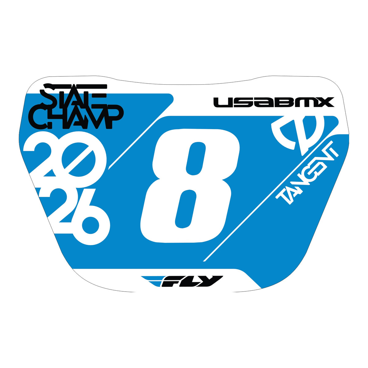 2026 Tangent Mini Window Number Plate Decals
