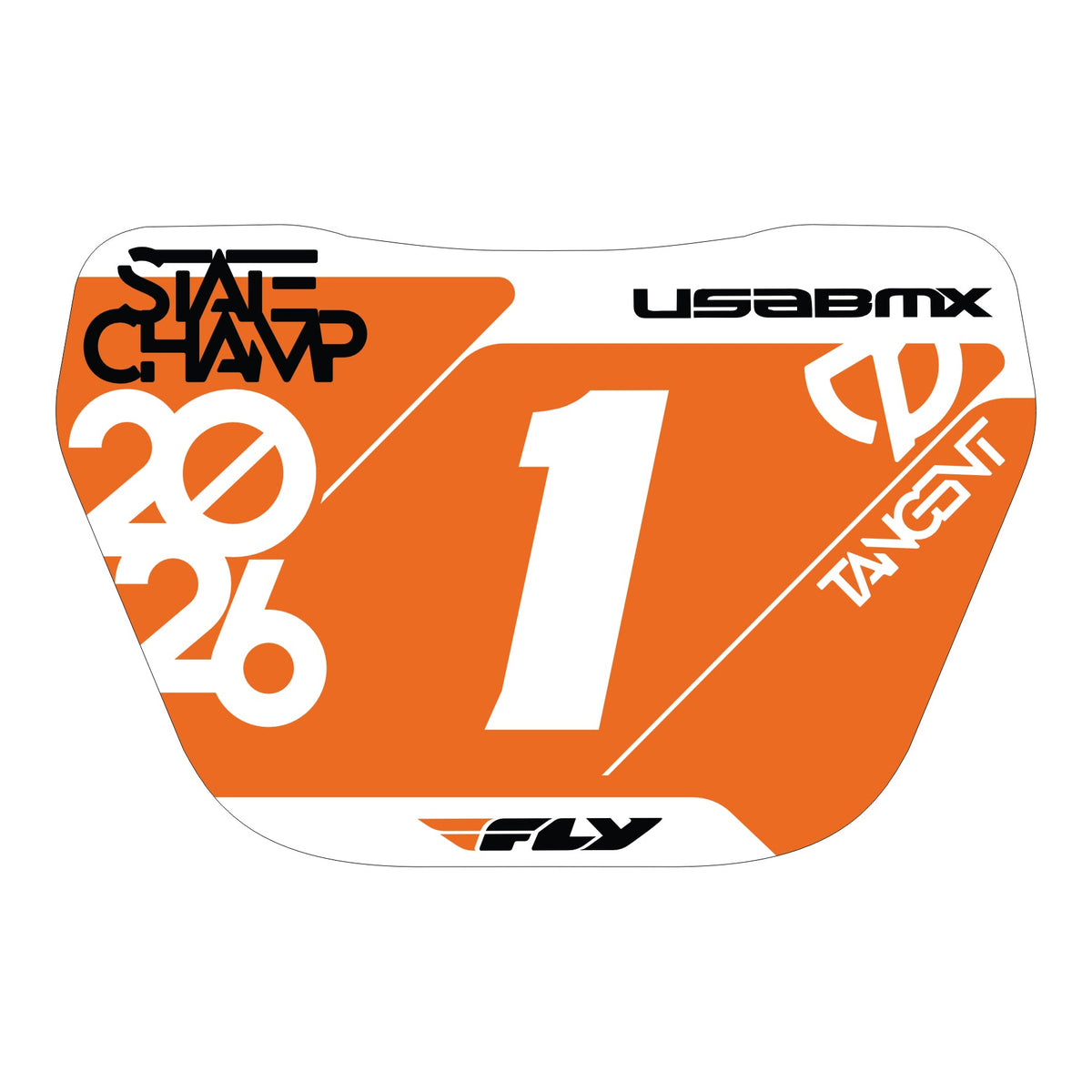 2026 Tangent Mini Window Number Plate Decals