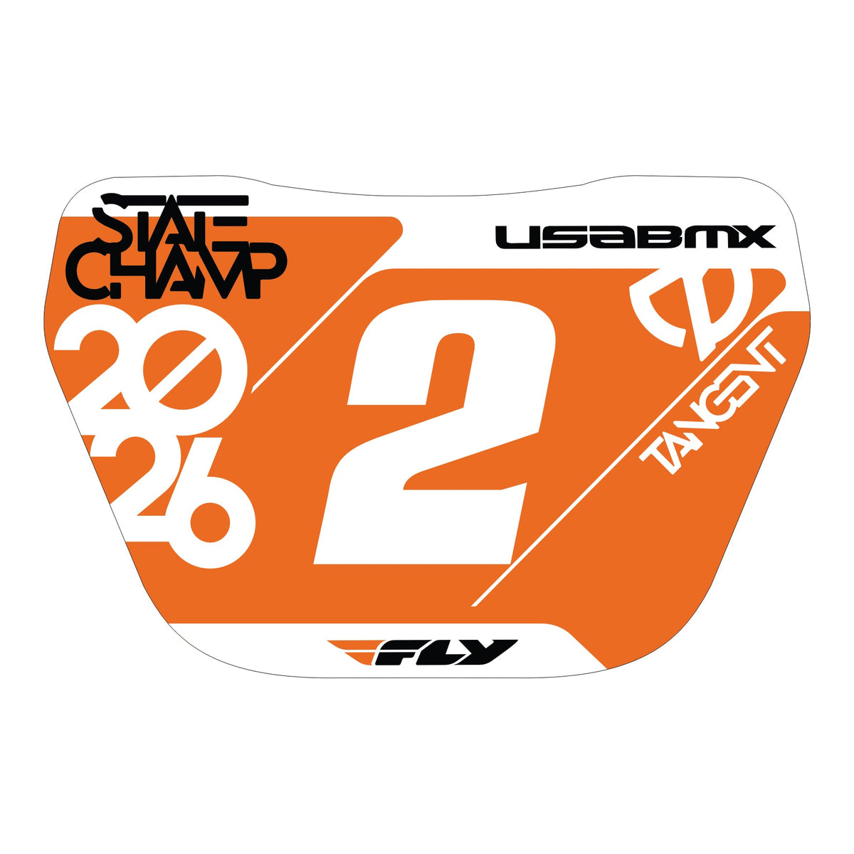 2026 Tangent Mini Window Number Plate Decals