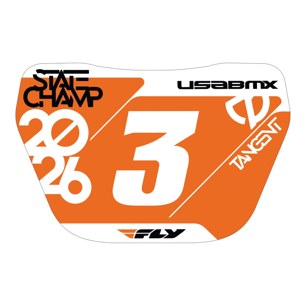 2026 Tangent Mini Window Number Plate Decals