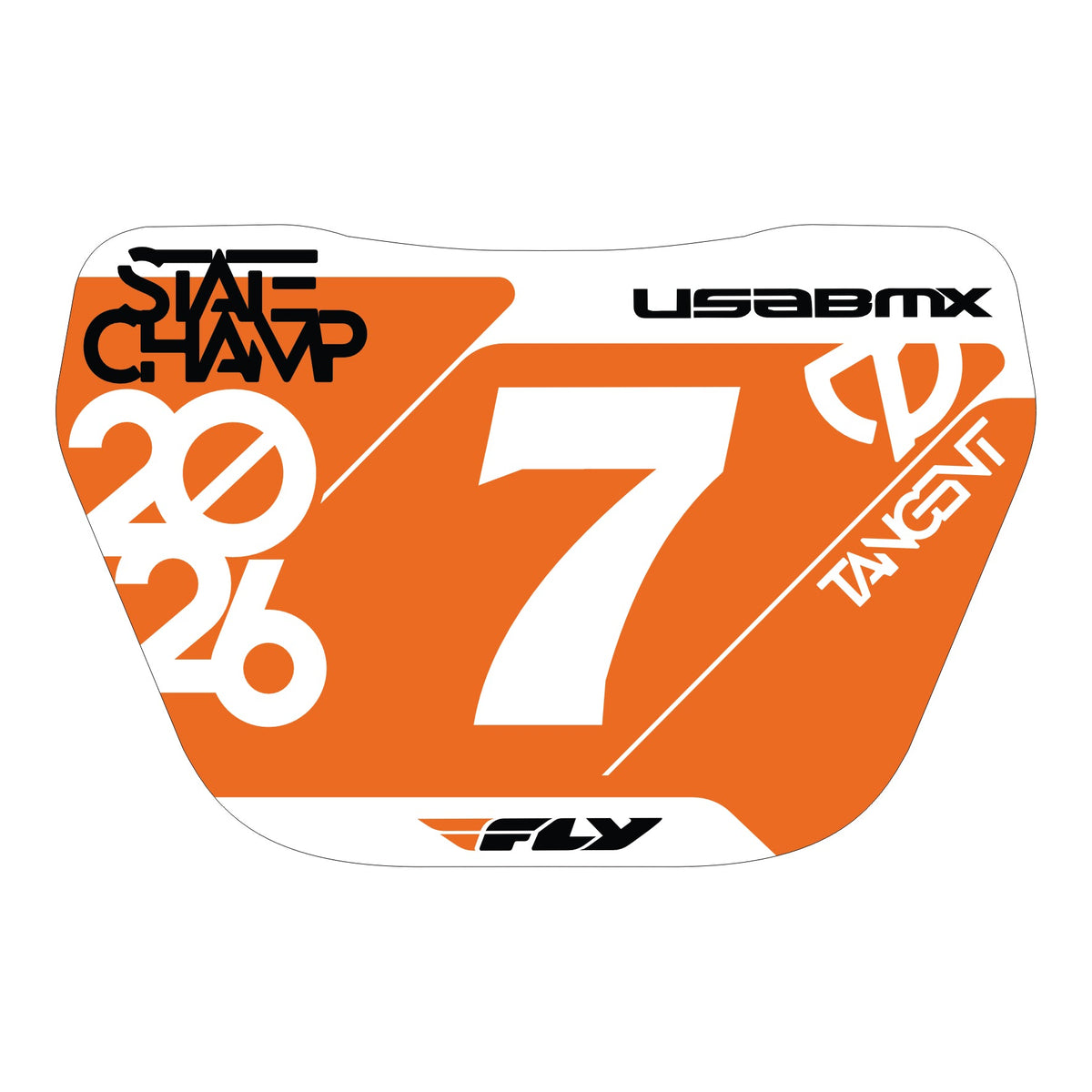 2026 Tangent Mini Window Number Plate Decals