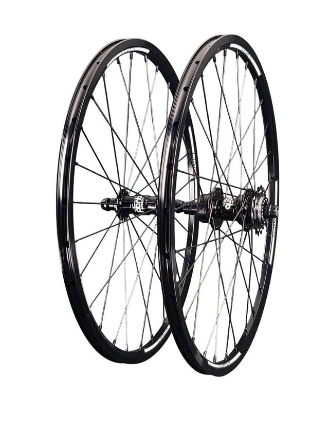Crupi Parts Wheels 20 x 1-1/8" 28H / Black Crupi 20 x 1-1/8 28H CenterLock Wheelset