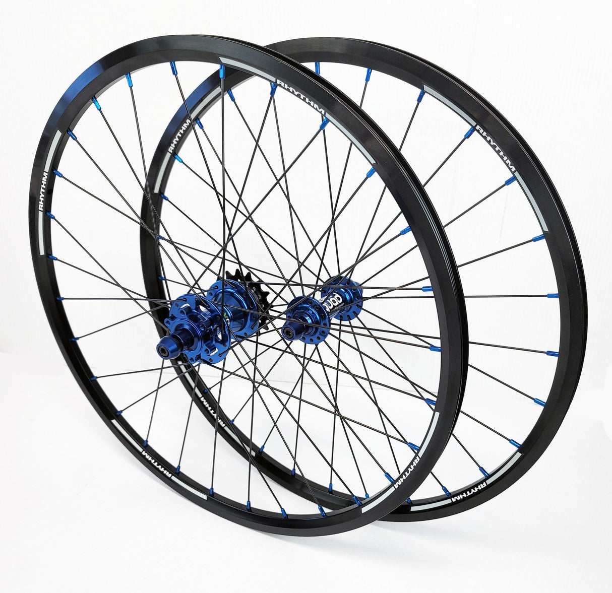 Crupi Parts Wheels 20 x 1-1/8" 28H Disc / Black/Blue Crupi 28H 20" & 24" Disc Brake Wheels