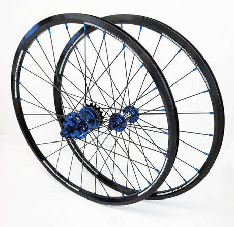 Crupi Parts Wheels 20 x 1-1/8" 28H Disc / Black/Blue Crupi 28H 20" & 24" Disc Brake Wheels