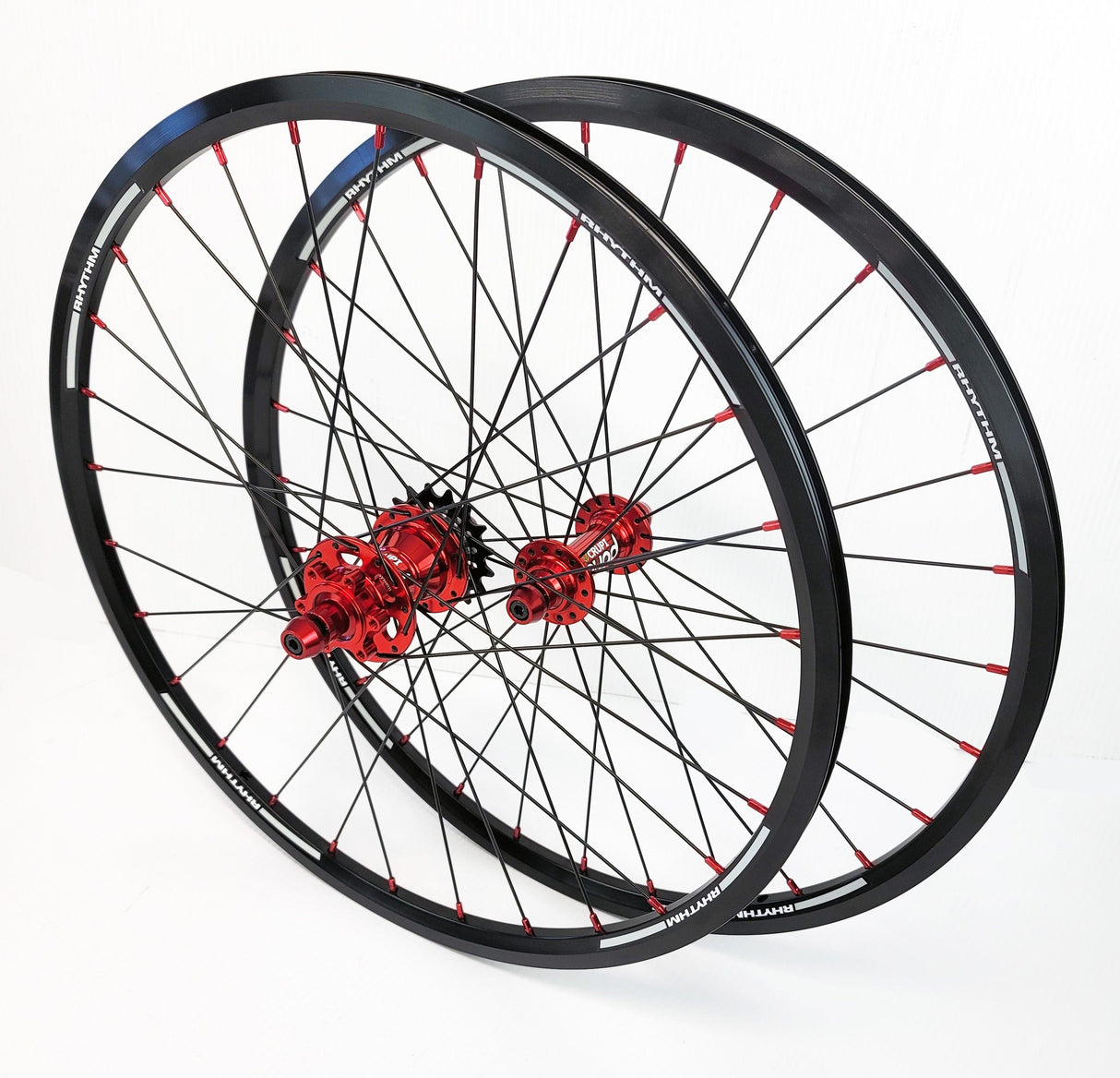 Crupi Parts Wheels 20 x 1-1/8" 28H Disc / Black/Red Crupi 28H 20" & 24" Disc Brake Wheels