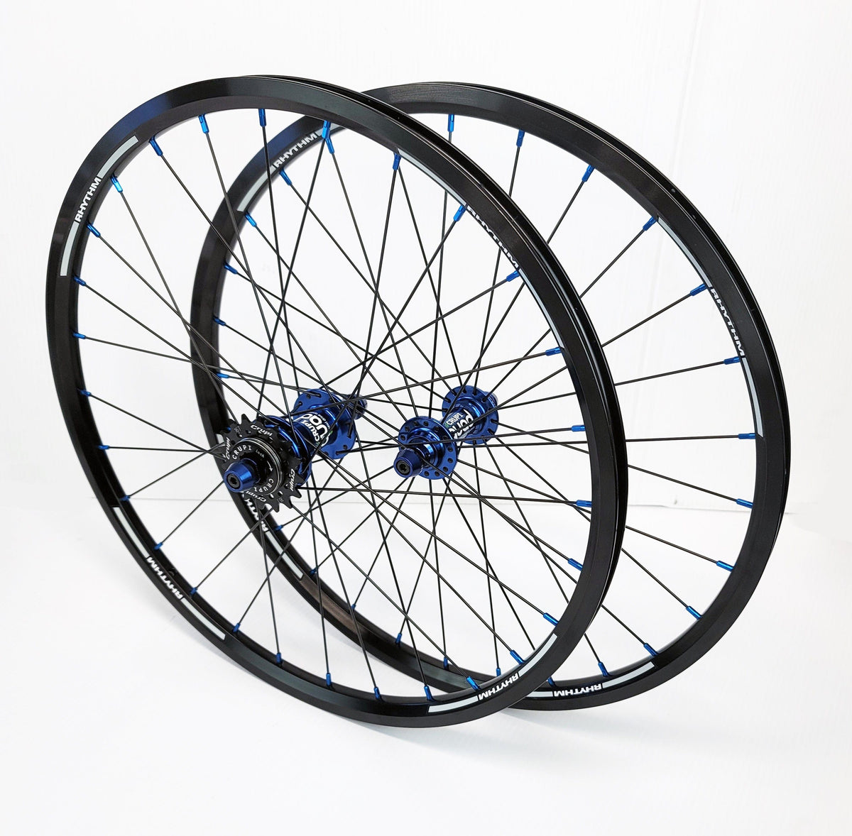 Crupi Parts Wheels 20 x 1-1/8" 28H / Black/Blue Crupi 28H 20" & 24" Wheels