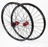 Crupi Parts Wheels 24 x 1-3/8" 28H Cruiser / Black/Red Crupi 28H 20" & 24" Wheels