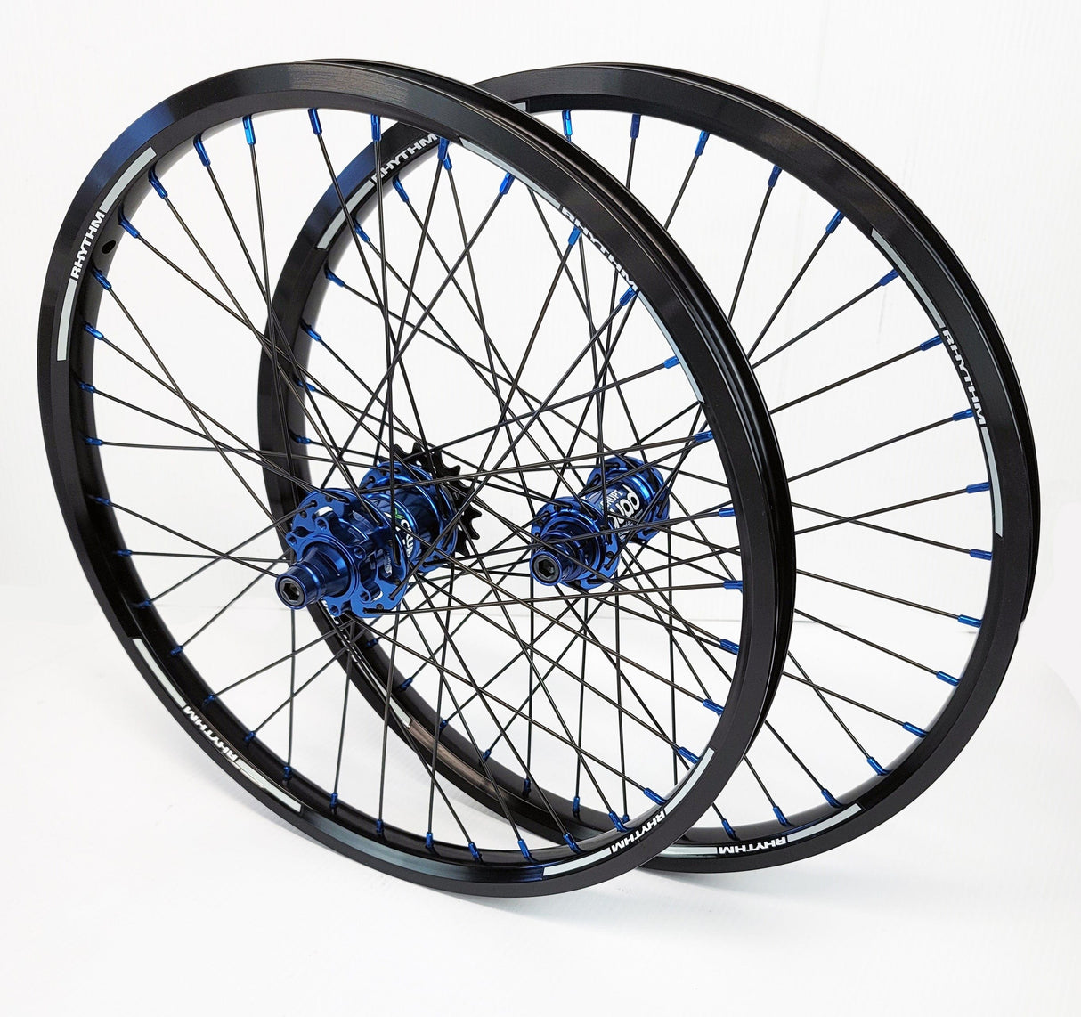Crupi Parts Wheels 20 x 1.75 36H Disc w/10mm Front / Black/Blue Crupi Pro 36H 20" & 24" Disc Brake Wheels