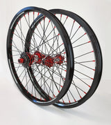 Crupi Parts Wheels 20 x 1.75 36H w/10mm Front / Black/Red Crupi Pro 36H 20" & 24" Wheels