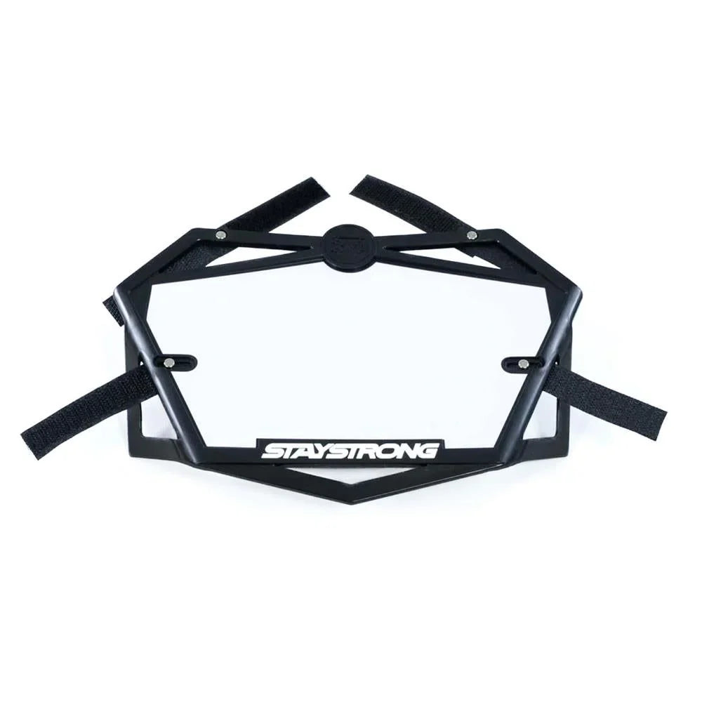 Stay Strong Primo 3D Race Number Plate - Black