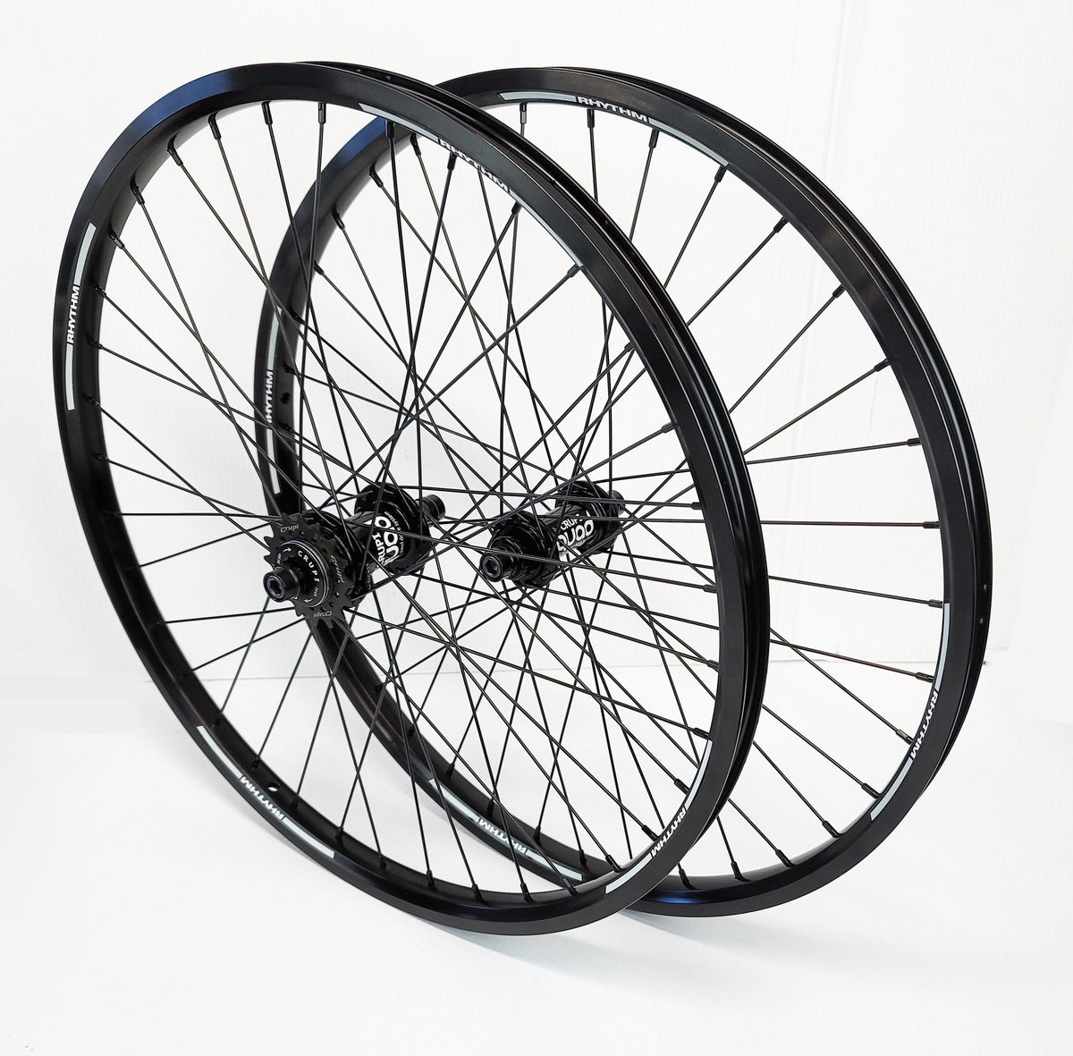 Crupi Parts Wheels 24 x 1.75 36H Cruiser w/10mm Front / All Black Crupi Pro 36H 20" & 24" Wheels