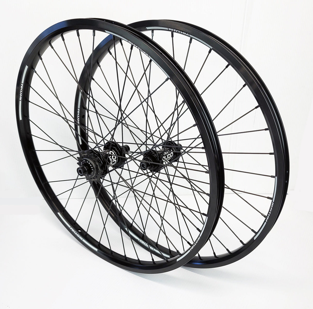 Crupi Parts Wheels 24 x 1.75 36H Cruiser w/10mm Front / All Black Crupi Pro 36H 20" & 24" Wheels