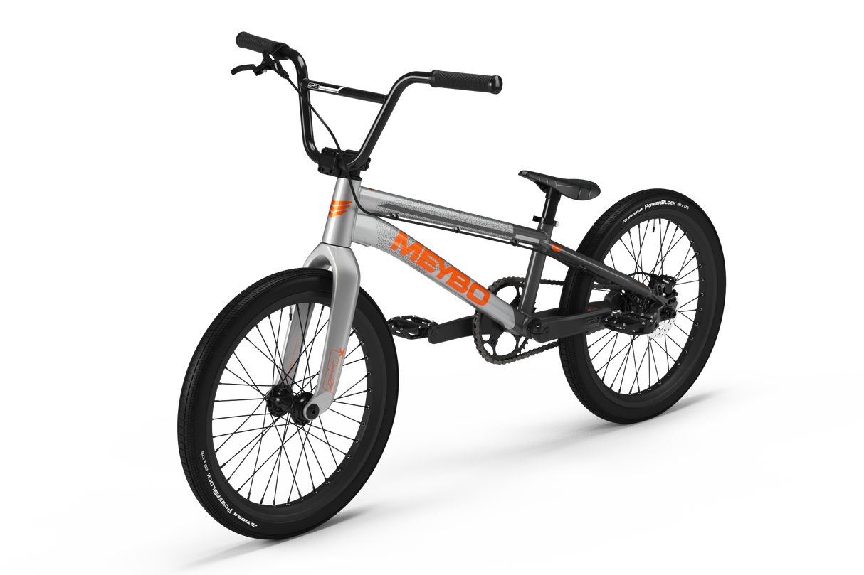 Meybo Superclass BMX Race Bike-Grey/Orange-Pro 21