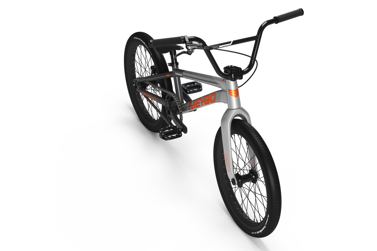 Meybo Superclass BMX Race Bike-Grey/Orange-Pro 21
